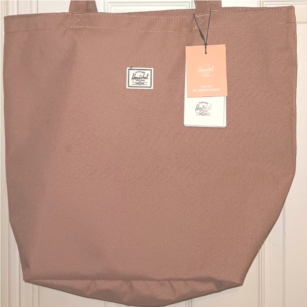 Herschel Supply Company Mica Style Tan Sand Neutral Zip Tote Bag - NWT - Picture 3 of 12